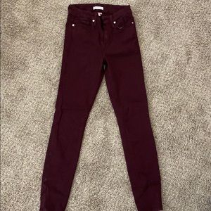 Good American Good Legs Maroon Skinny Jean